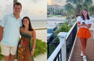 Ann Michael Hudson gosta da água -viva romântica com Patriots QB March Madness Logo