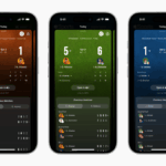 Apple Sports -App adiciona pontuações de tênis ao vivo e uma tela inicial reprojetada
