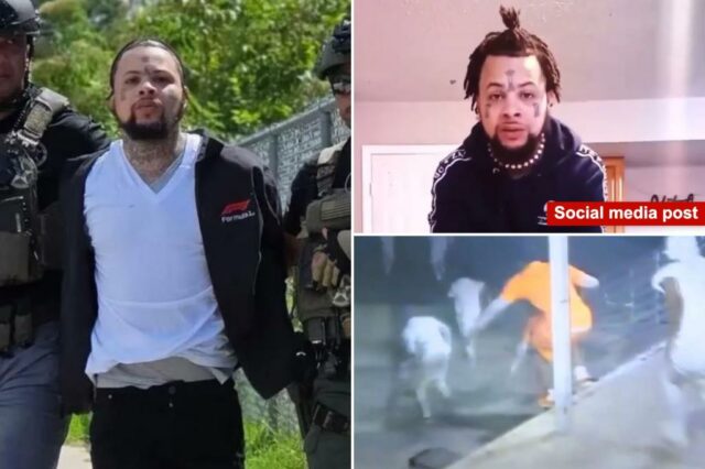 As autoridades de prisão de fugitivas, que de acordo com a polícia, publicaram nas mídias sociais após o jailbreak em Nowy Orleana

