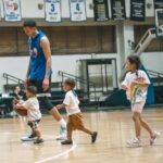 TNT big man Poy Erram with his three children