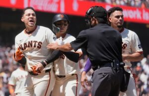 As frustrações dos gigantes da SF permanecem depois de serem varridas por Marlins As frustrações dos gigantes da SF permanecem depois de serem varridas por Marlins