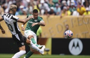 Assista: Paulinho comemora em tempo extra para dar uma vantagem a Palmeiras contra o Botafogo Assista: Paulinho comemora em tempo extra para dar uma vantagem a Palmeiras contra o Botafogo