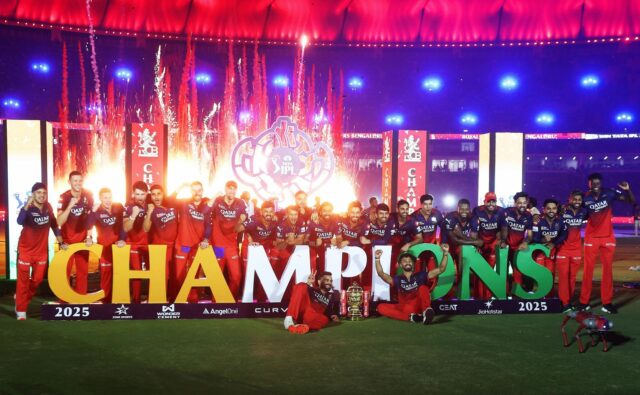 Autor sênior da RCB deu uma fiança temporária após a confluência durante a celebração do IPL 2025 Bengaluru

