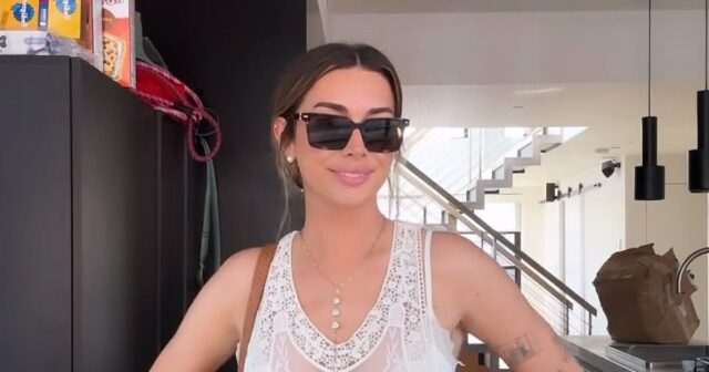 Brianna Chickenfry LaPaglia mostra seu penteado após o rompimento