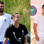 Novak Djokokovic e Aryna você Wibledon - Imagem Fonte: Getty