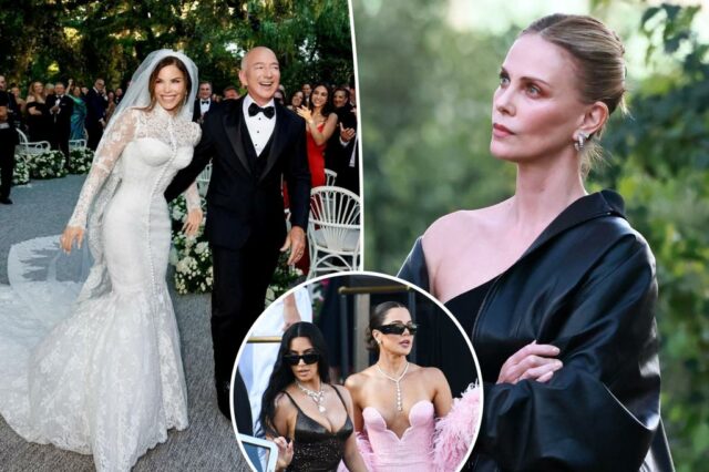 Charlize Theron Slas Jeff Bezos e Wedding Lauren Sánchez no valor de US $ 50 milhões: "Suck"

