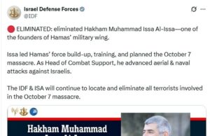 Chefe do Hamas ‘que planejou 7 de outubro Ataque’ é morto por ataque de vôo israelense, diz IDF Em um post no X, o IDF relatou que