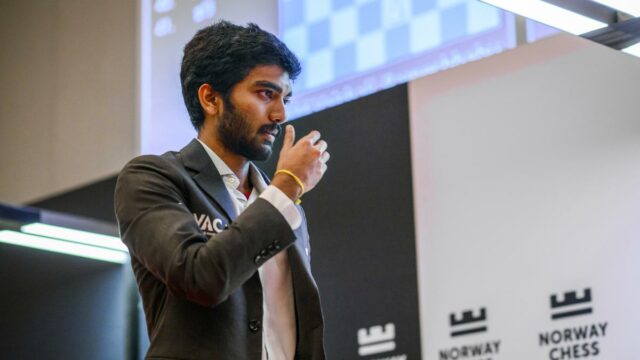 Chess da Noruega: Gukesh, Erigaisi na disputa do título quando o torneio entra em uma fase decisiva

