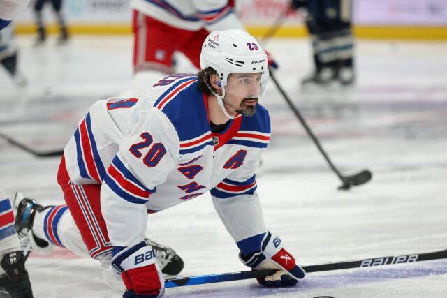Chris Kreider Weill Keyeim se junta ao ex -companheiro de equipe do Rangers Jacob Trouba - Fonte: Imagn