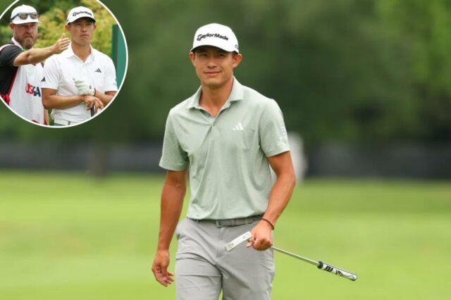 Collin Morikawa está exausto em um artigo de um repórter NAD Caddy Change: "Não me adie assim"

