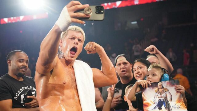 Com meus melhores votos de superestrela Cody Rhodes


