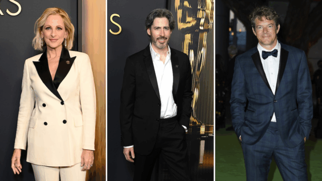 Comitê para eleições para os governadores que dominam as performances, incluindo Marlee Matlin, Jason Reitman e Jason Blum

