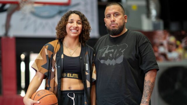 Como Aaliyah Chavez e seu pai estavam ligados ao basquete

