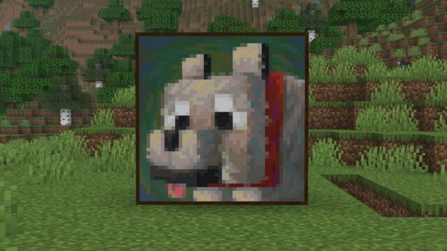 Uma parede de bloqueio de 3x3 isolada para fazer uma imagem 3x3 (imagem via Sportskea Gaming || Mojang Studios)