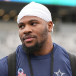 Cowboys "Micah Parsons Links com a NBA Star no jogo Wings-Fever