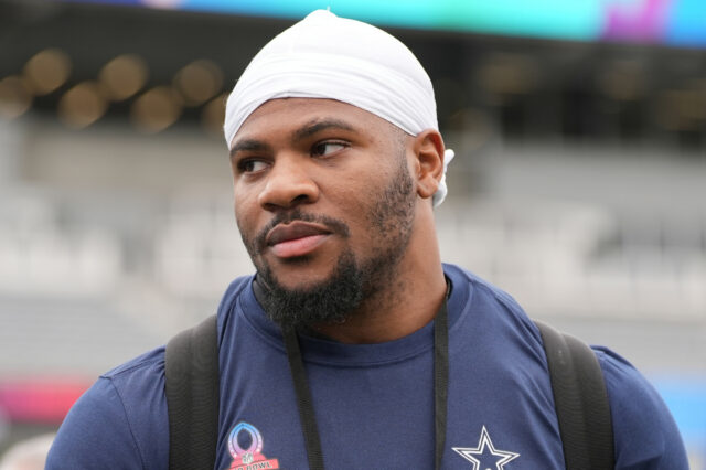Cowboys "Micah Parsons Links com a NBA Star no jogo Wings-Fever

