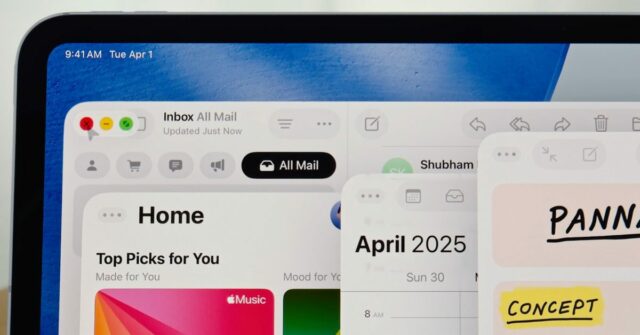 Craig Federighi explica por que demorou tanto tempo para tornar o iPad mais semelhante ao Mac | Close Up of Window no iPad
