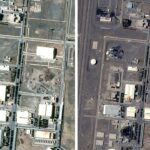 Dano dos Estados dos EUA à nananza iraniana, dispositivos nucleares de Isfahan capturados em pinturas de satélite