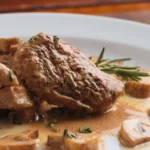 Delicioso jantar para quarta -feira. Demos uma receita, você cozinha. Rumsztyk com um arco