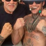 Conor McGregor começou seu dia em Ocean Beach e passou um tempo com Wayne Lineker