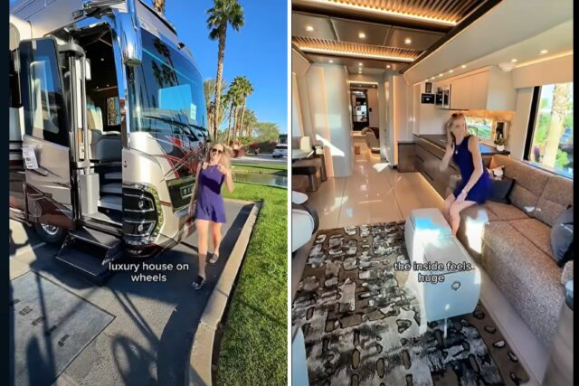 Dentro de um RV de US $ 2,7 milhões que "parece um jato particular"

