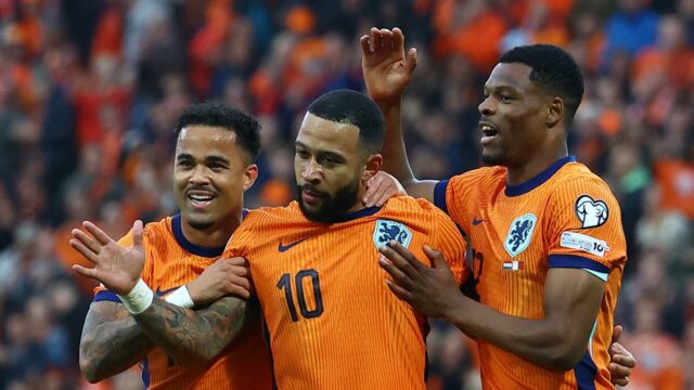 Depay se tornou um goleador mais alto da Holanda, marcou duas vezes com a vitória por 8-0 contra Malta


