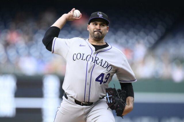 Arremessador Arizona Diamondbacks Brandon Pfaadt (32) Pitching.
