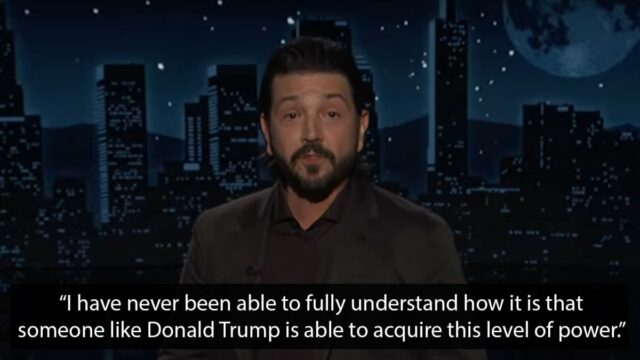 Diego Luna Slams pula a política de imigração enquanto gasta por Kimmel

