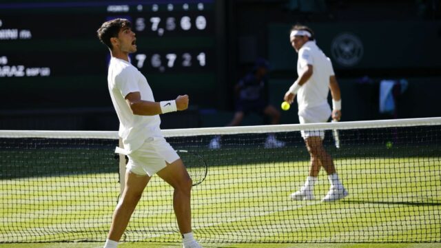 Douver de tlasros, cabeças 5 para Wimbledon

