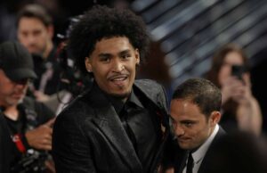 Dylan Harper se junta à lista de jogadores na NBA com raízes filipinas Dylan Harper reage a San Antonio Spurs na primeira rodada do draft de basquete da NBA em Nova York na quarta -feira, 25 de junho de 2025. Filipinas Filipinas Filipinas American