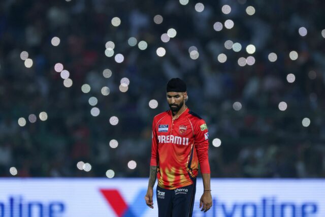Harpreet Brar está comemorando uma pequena porta. (Empréstimos de imagem: Getty)