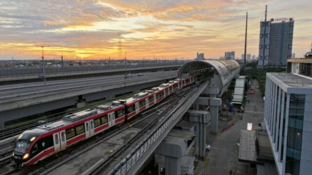 Em 1º de julho de 2025, o Jabodebek LRT adicionou o número de viagens de segunda a sexta


