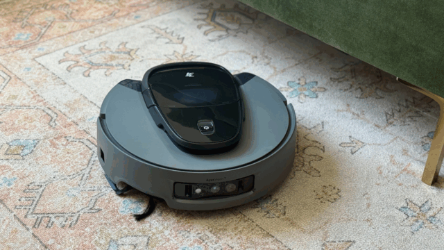 Captura de tela do aplicativo 3i Robot Vacuum exibido com mapa residencial