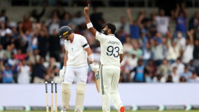 Eng vs., 1º Teste: Bumrah Fifer e Rahul's estável 47 Ajuda a Índia a levar mais de 96 dota no final do dia 3

