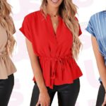 Esse top de verão amigável com o escritório custa apenas US $ 25 e ganha compradores de compradores de compradores. "