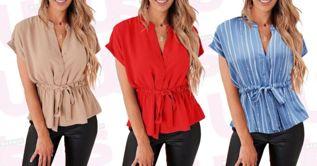 Esse top de verão amigável com o escritório custa apenas US $ 25 e ganha compradores de compradores de compradores. "

