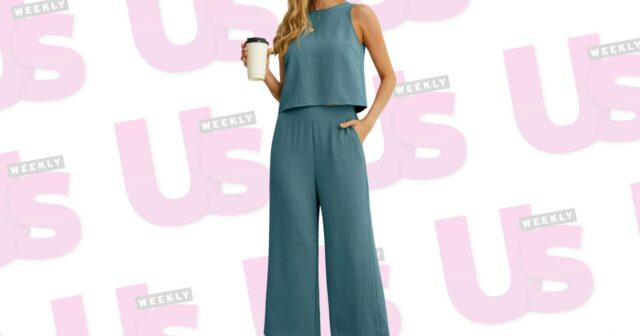 Este conjunto de duas peças grita 'Rich Mom Summer' por apenas US $ 20

