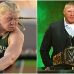 Lesnar no Campeonato de Atletismo da Divisão I da NCAA - (Fonte: Getty)