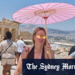 Os turistas estão se preparando para lidar com o calor europeu.