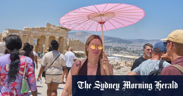 Os turistas estão se preparando para lidar com o calor europeu.