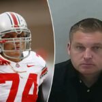 Ex -estrela do futebol estadual Ohio Kirk Barton diante de cobrar um acidente de carro fatal