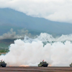 Explosivo na base militar dos EUA na base militar dos EUA no Japão