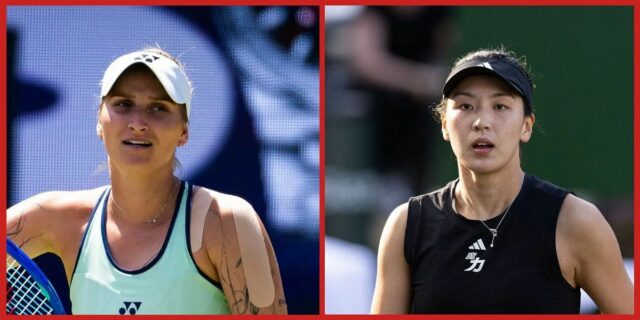 Xinyu toca na primeira rodada final. (Fonte: Getty)