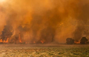 Fogo vazia a popular ilha grega. Limpador de vinho Fogo vazia a popular ilha grega. Limpador de vinho