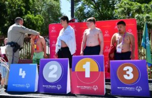 Fotos: Atletas participam das Olimpíadas Especiais do Norte da Califórnia O atleta de 16 anos, Connor Guglielmino, o Volador de 16 anos, aparecerá no sábado, 28 de junho de 2025, na Universidade de Santa Clara, em Santa Clara, Califórnia, na Universidade de Santa Clara, em Santa Clara, Califórnia, na Universidade de Santa Clara, em Santa Clara, Califórnia, no evento de 50 metros -presença. (Jose Carlos Fajardo/Bay Area News Group)