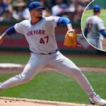 Frankie Montas Pitch durante o Mets Pirates Match 29 de junho de 2025.