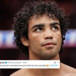 Reações do ventilador. (Captura de tela cortesia: @UFC em x)