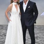 Geri e Christian Horner lideraram o glamouroso esquadrão de estrelas da F1 e suas ondas na estréia de Nova York do novo filme de corrida de Brad Pitt na segunda -feira
