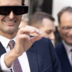 Mark Zuckerberg, CEO da Meta, apresentará Orion AR -Glassen em 25 de setembro de 2024 no evento anual Meta Connect, na sede da empresa em Menlo Park, Califórnia.