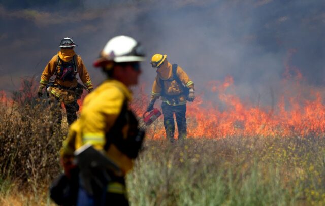 Um diagrama que mostrou um ranking dos tempos de incêndio desde 1993, no qual a porcentagem de precipitação normal foi queimada com a estação de incêndio. Desde 1993, oito dos 10 tempos de incêndio florestal mais suaves da Califórnia chegaram a invernos mais úmidos. E sete dos dez piores chegaram a invernos mais secos.